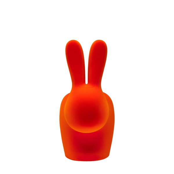 래빗 체어 라지 벨벳 오렌지 Rabbit Chair Large Velvet Orange - qeeboo 퀴부 한국공식독점수입원
