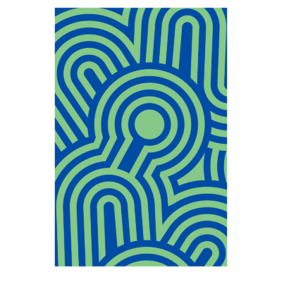 Stilema 6 Rectangular Green Carpet