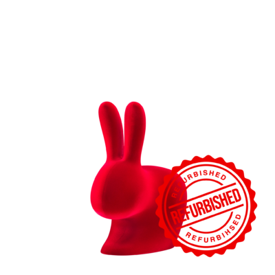 [리퍼브] Rabbit Chair Baby Velvet Red (Refurbished)